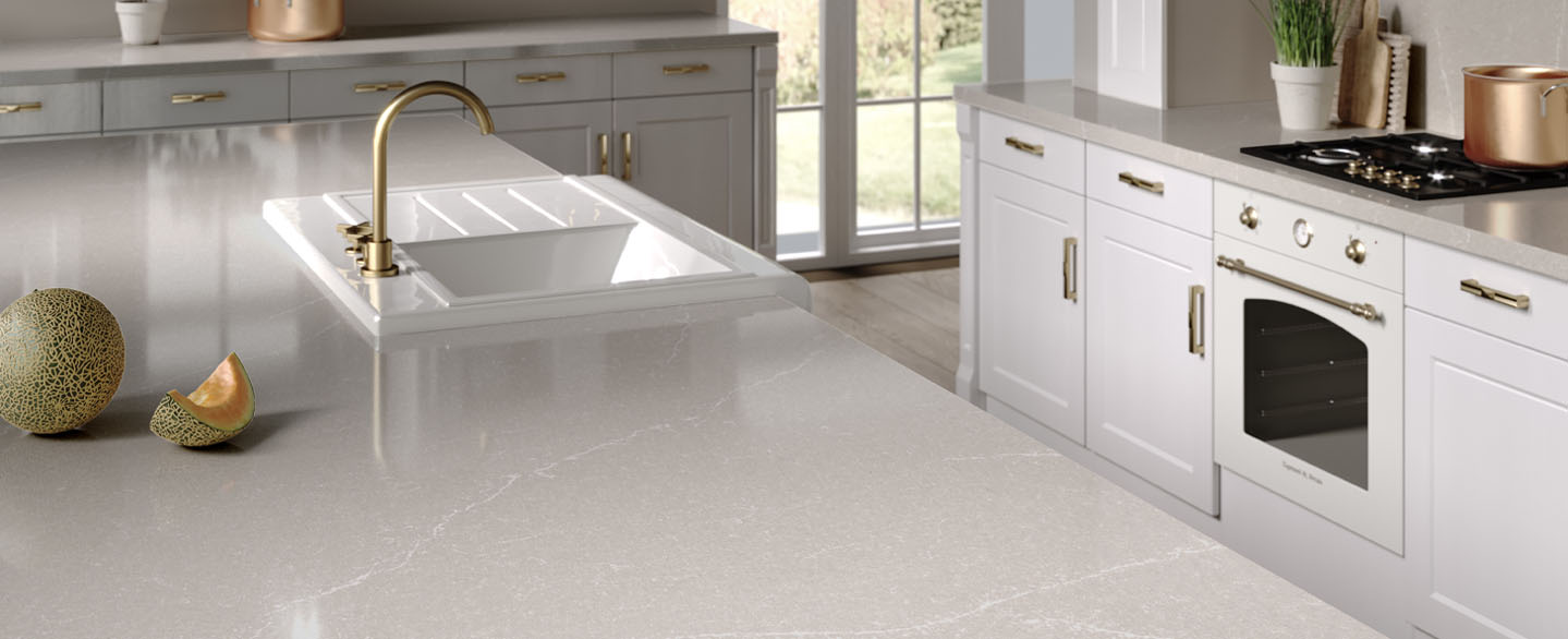 plan de travail de cuisine-quartz lagoon
