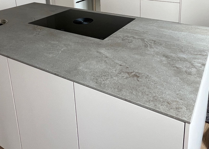 Küchenarbeitsplatte Kücheninsel aus Keramik pureto Marmo Vint